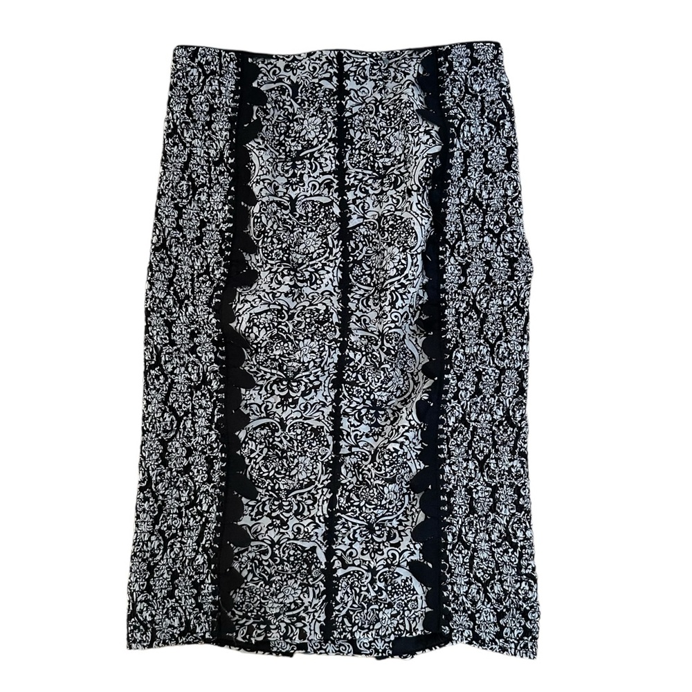 Anthropologie Beguile Pencil laser cut Skirt by Byron Lars  Size 0 NWT - Picture 2 of 14